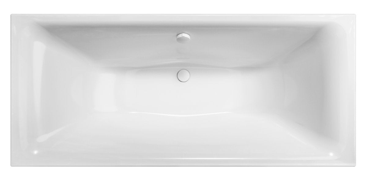 Polysan Kaldera Tweepersoons Rechthoekig Ligbad 180x80 cm Wit afbeelding 1