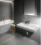 Sapho Meubelwastafel 80x40x15 Cm Keramiek Wit