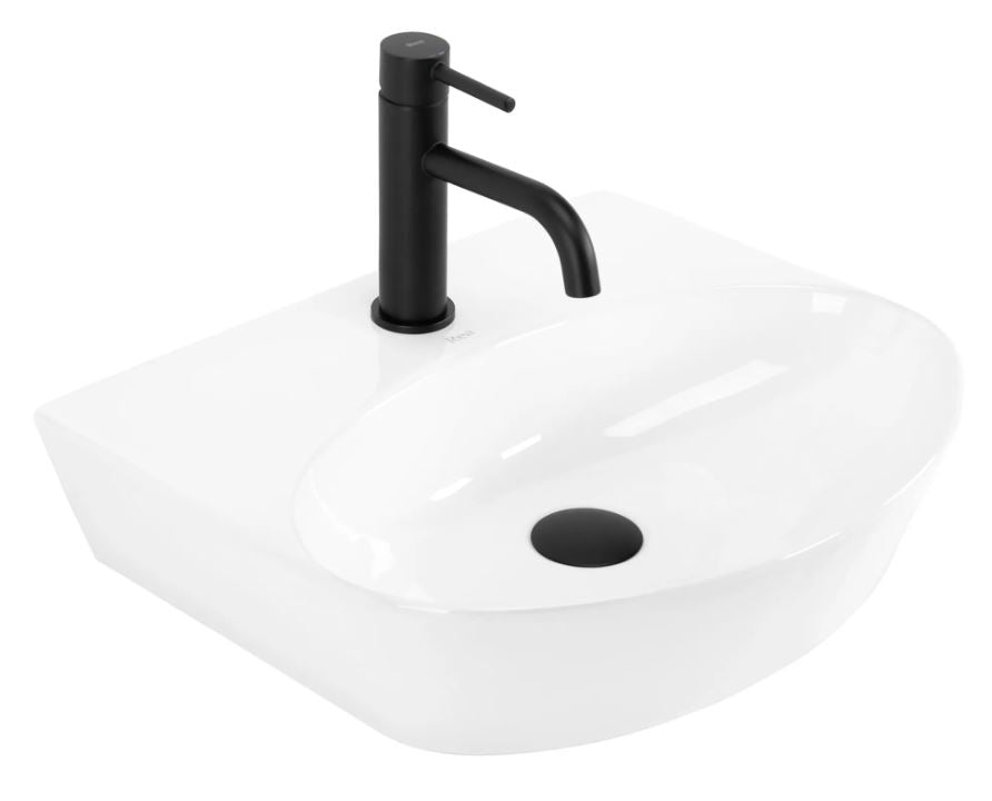 Opzetwastafel Rea Kim Rond Keramiek 45x32 Cm