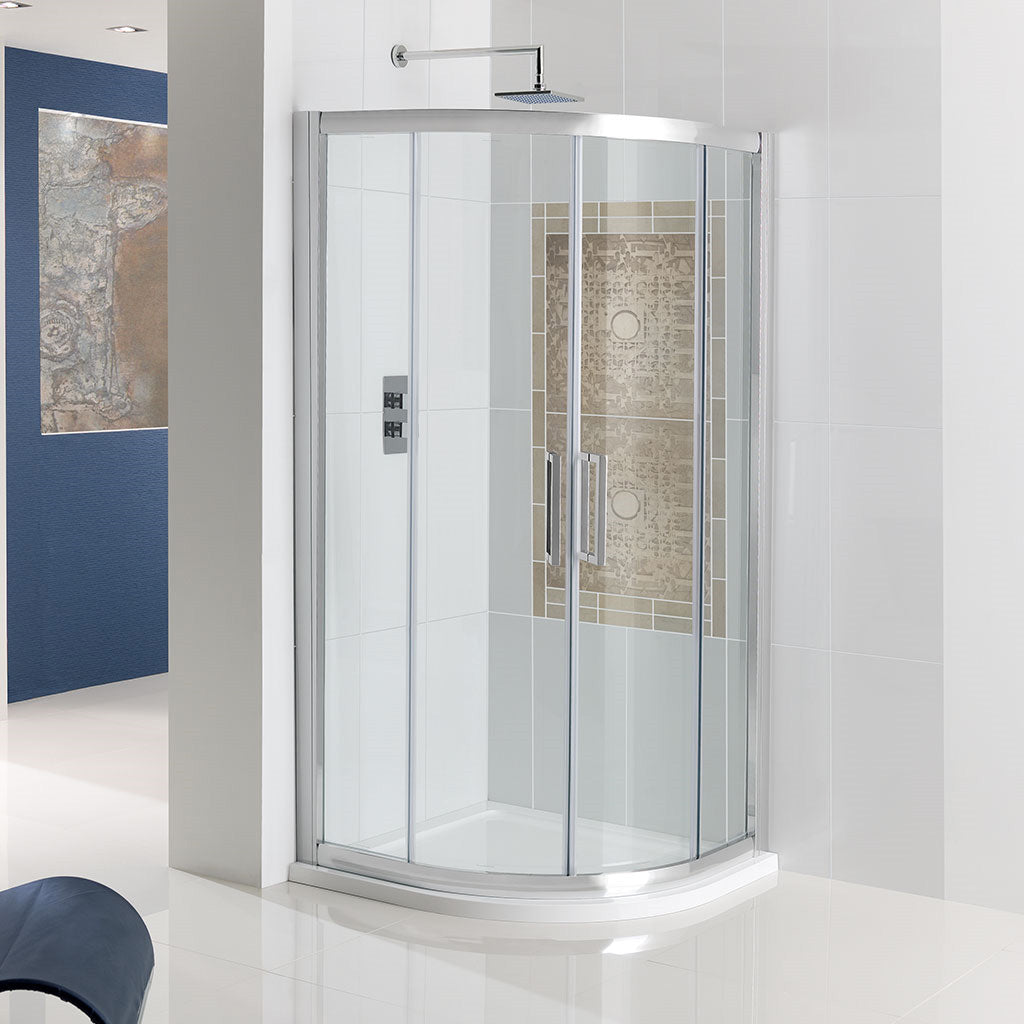 Eastbrook Corniche kwartronde douchecabine 100 x 100 x 195 cm, chroom