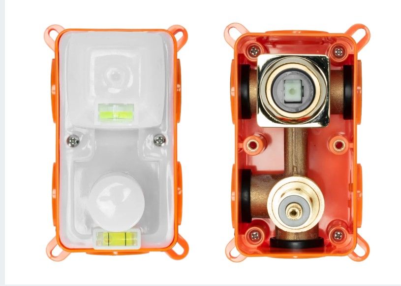 Rea Verso Box inbouw doucheset Glans Goud detailfoto