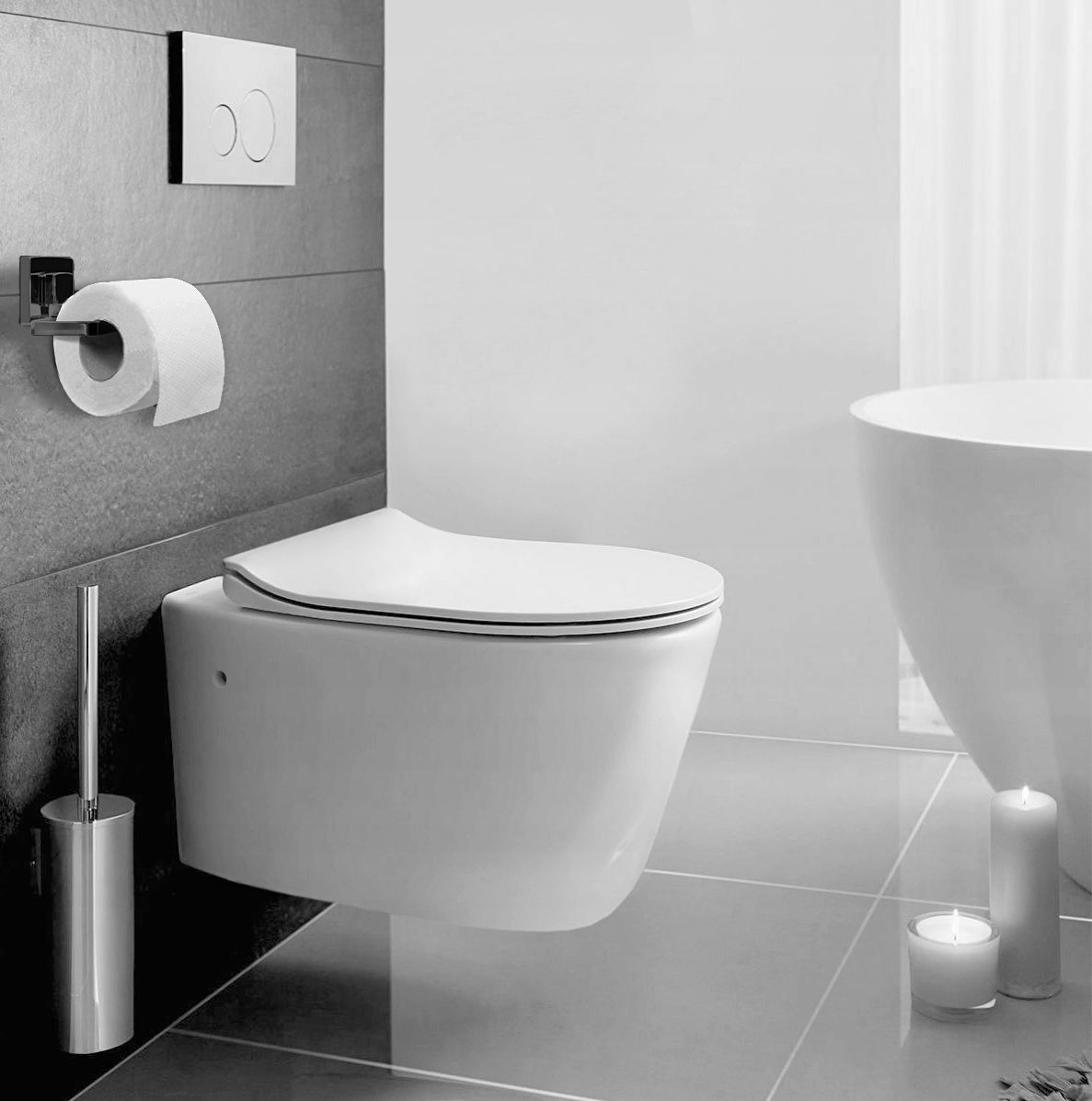 Toiletpapierhouder zonder zwart te boren 381698