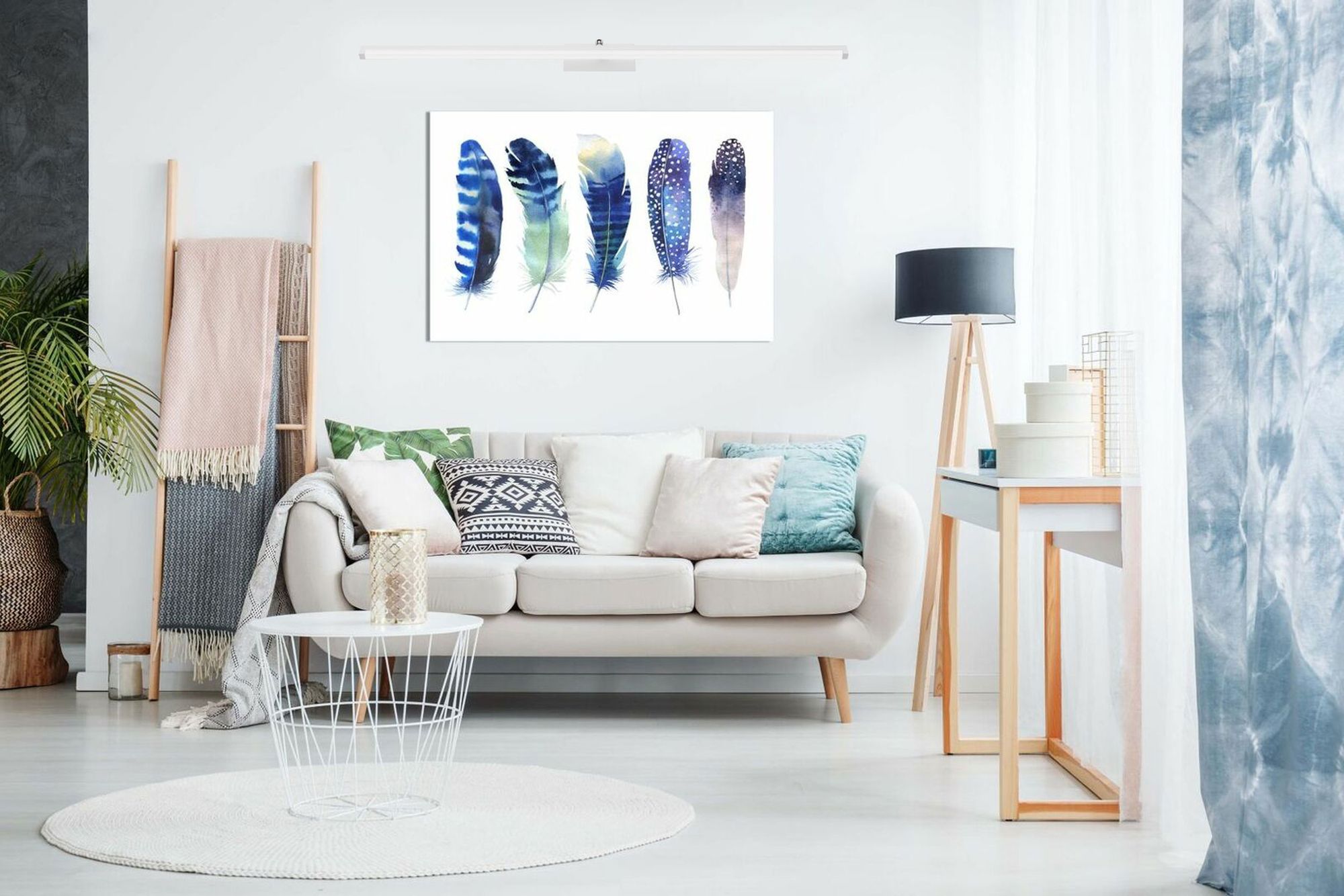 Voor Wandlamp Azure Led Spiegel 20W 100 cm App376-1W Wit