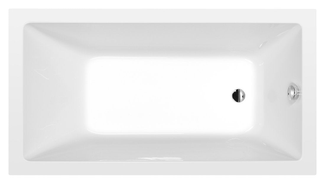 Polysan Noemi Rechthoekig Ligbad 160x80 cm Wit afbeelding 1