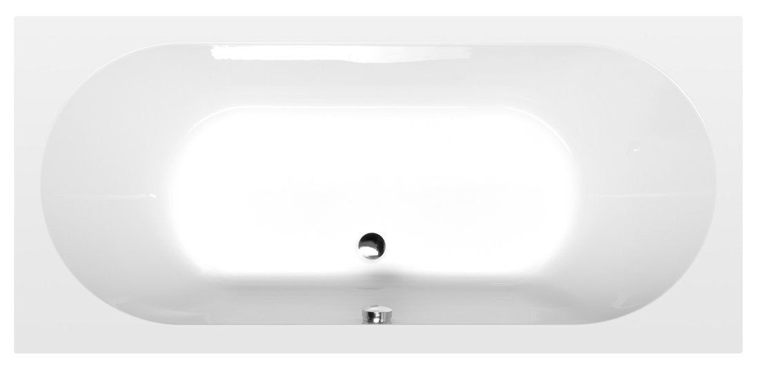 Polysan Levana Tweepersoons Rechthoekig Ligbad 170x80 cm Wit afbeelding 1
