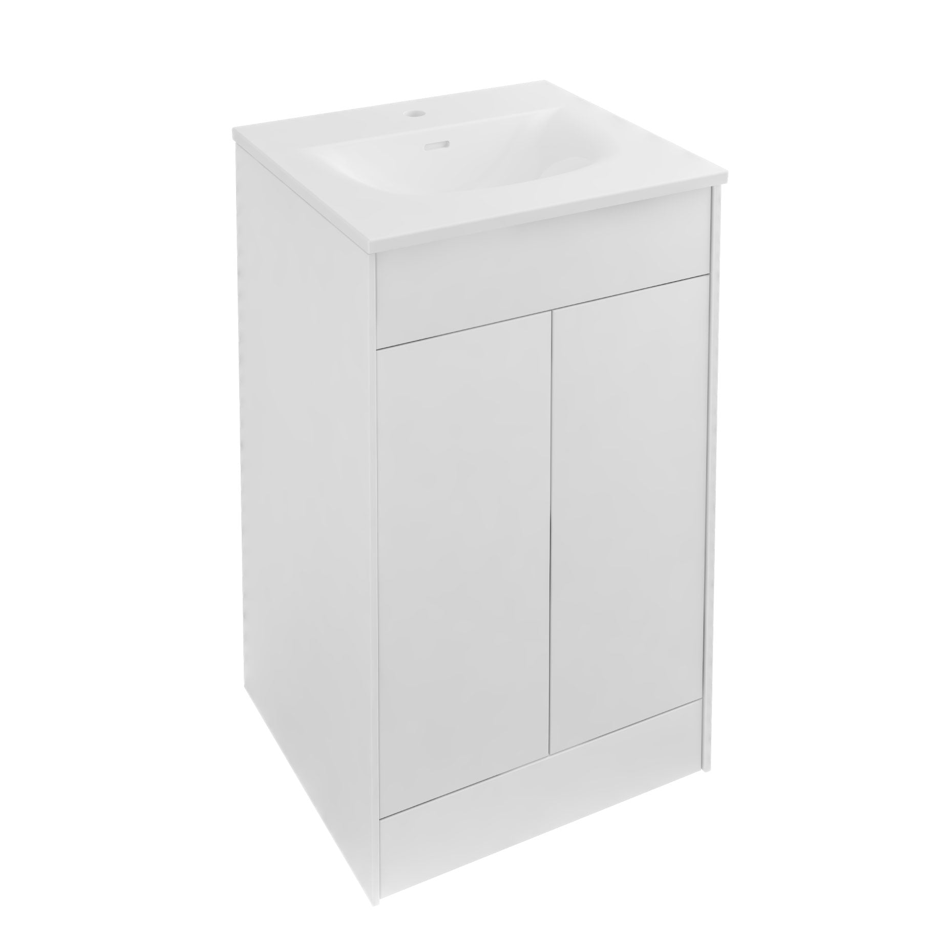 Eastbrook Chedworth Staand Badmeubel 50x46 Cm Met Deuren Hoogglans Wit