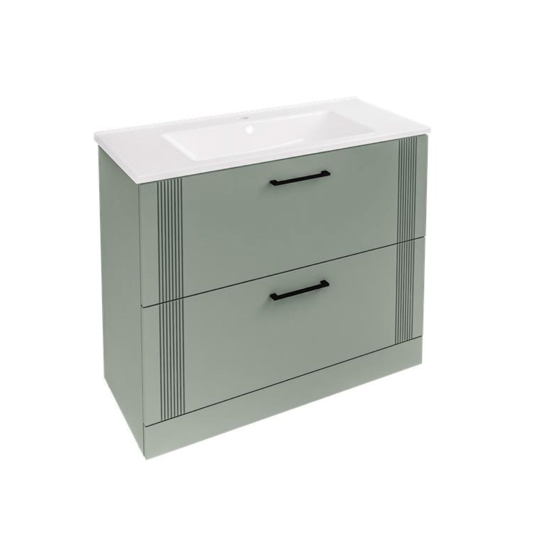 Eastbrook Cranham Staand Badmeubel 100x46 Cm Saliegroen