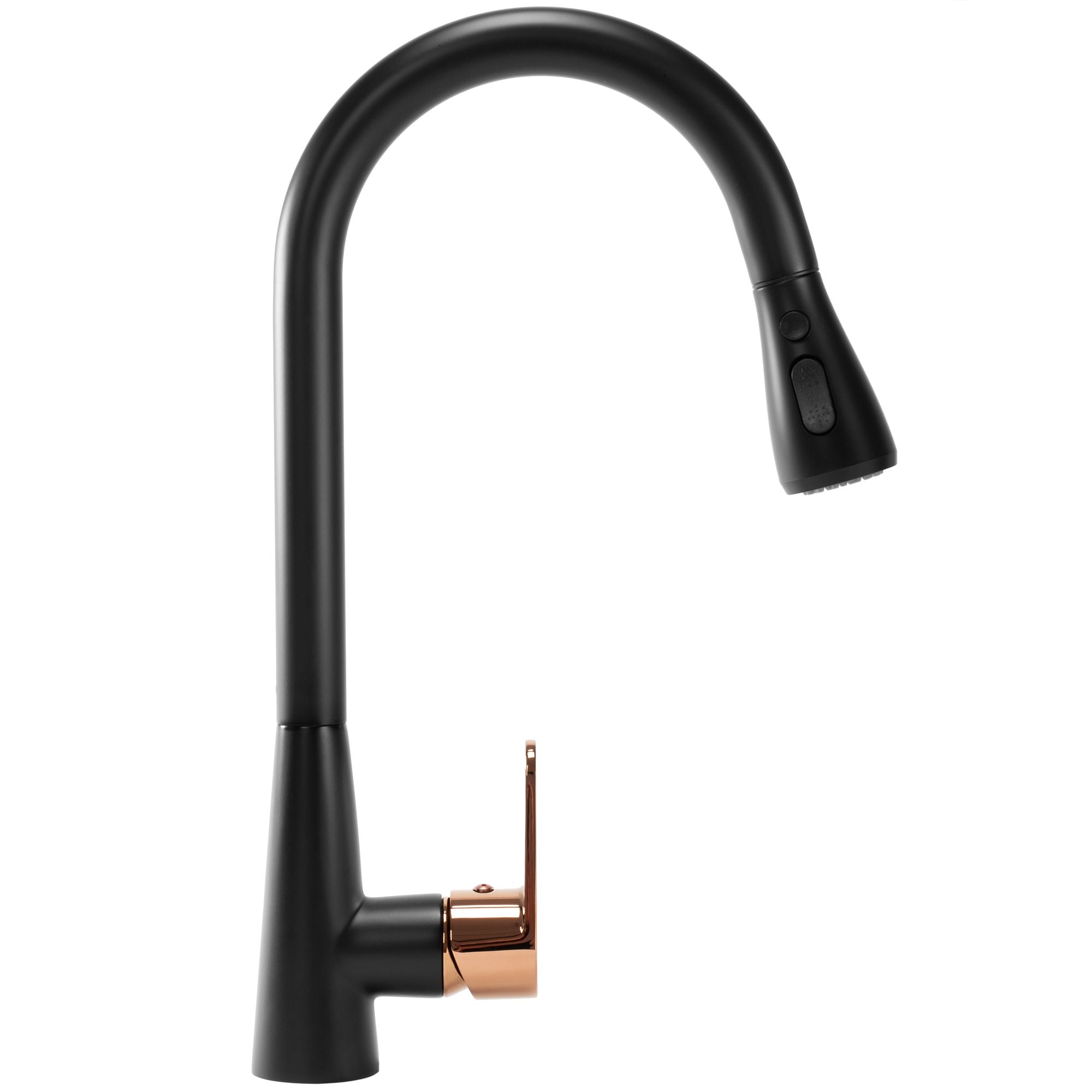 Keukenkraan Rea Mild Black/Rose Gold