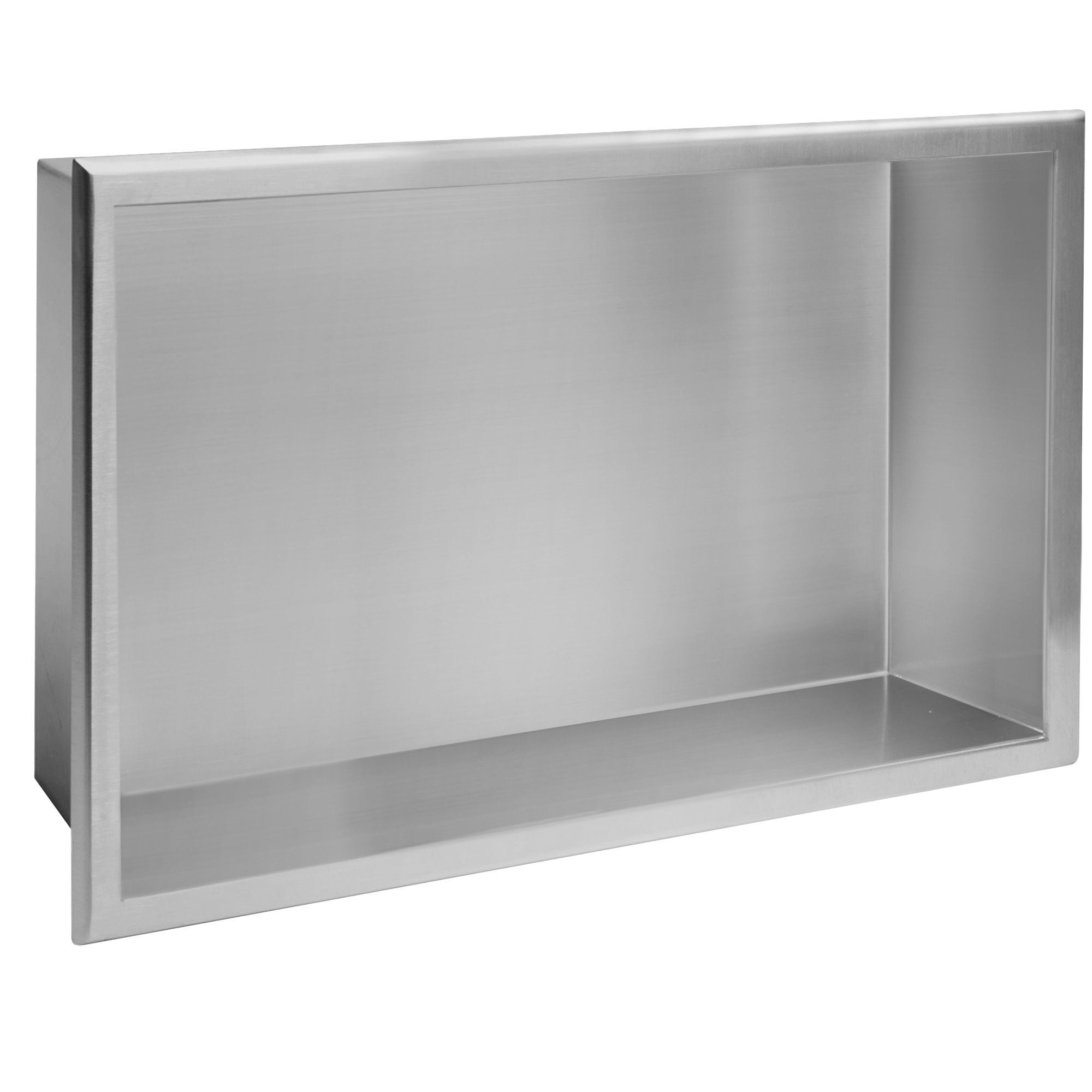Inbouwnis 30x45x10 geborsteld staal