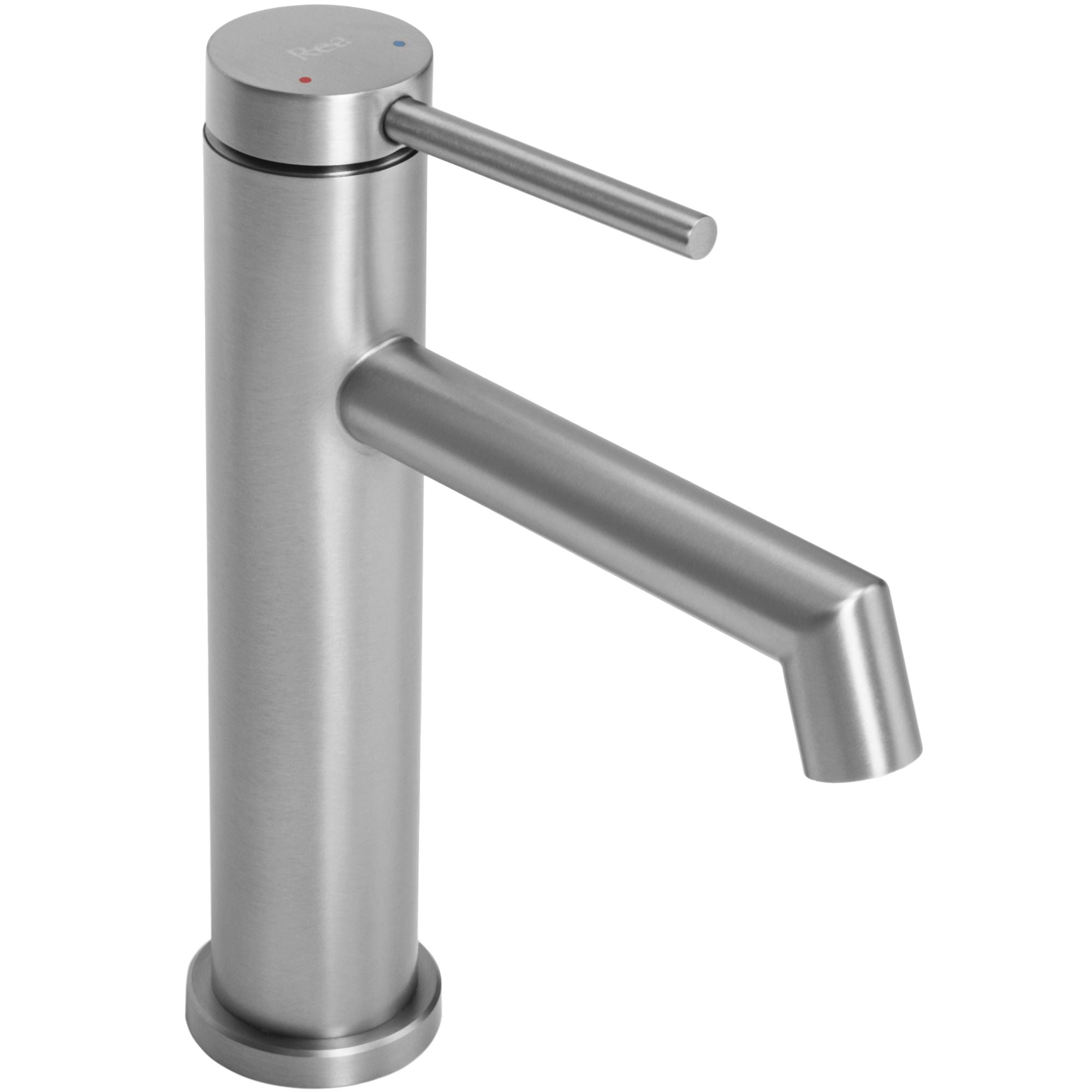 Wastafelkraan Rea Foss Brush Steel Low
