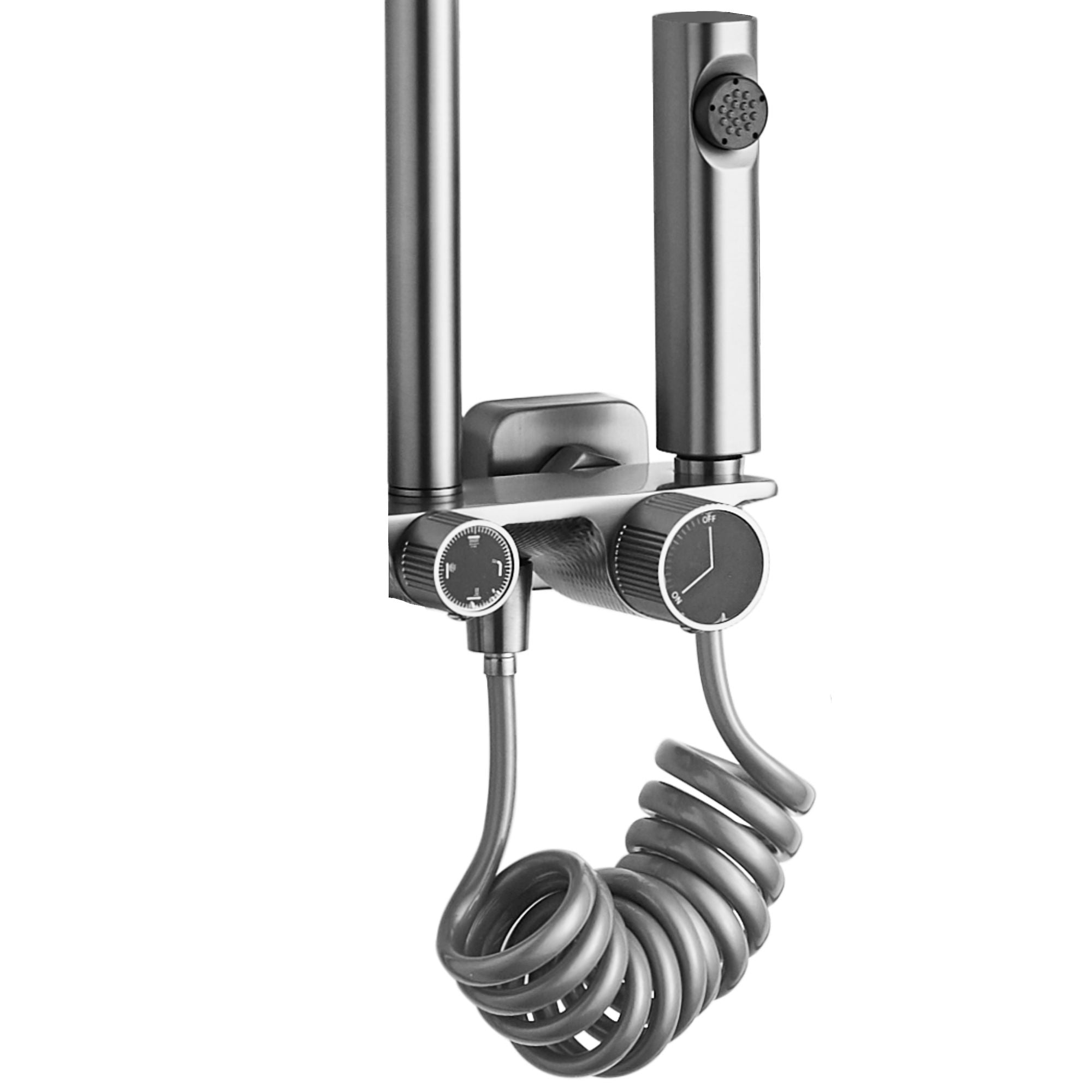 Doucheset REA Helix Geborsteld Steel