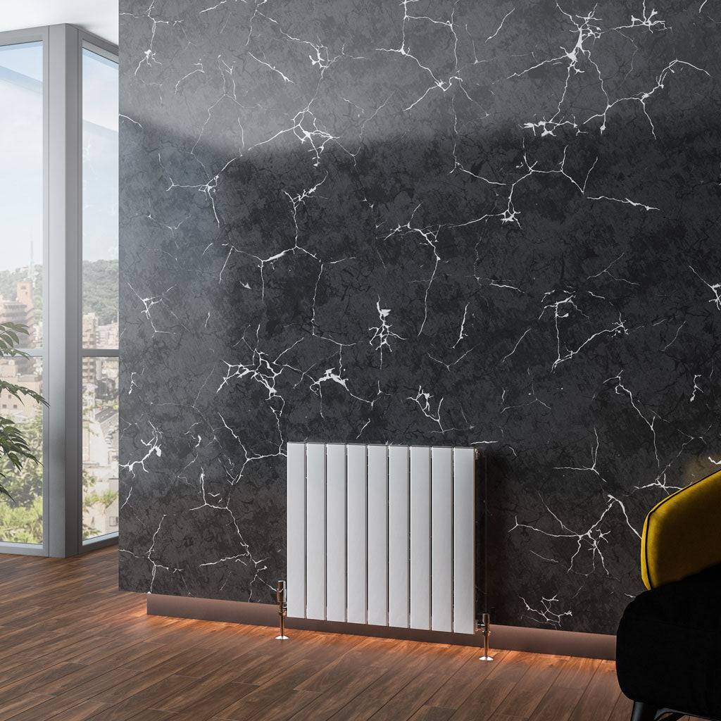 Eastbrook Addington Aluminium Radiator 600 x 662 mm Type 10 - Glans Wit