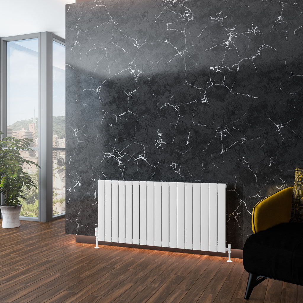 Eastbrook Addington Aluminium Radiator 600 x 1254 mm Type 10 - Glans Wit