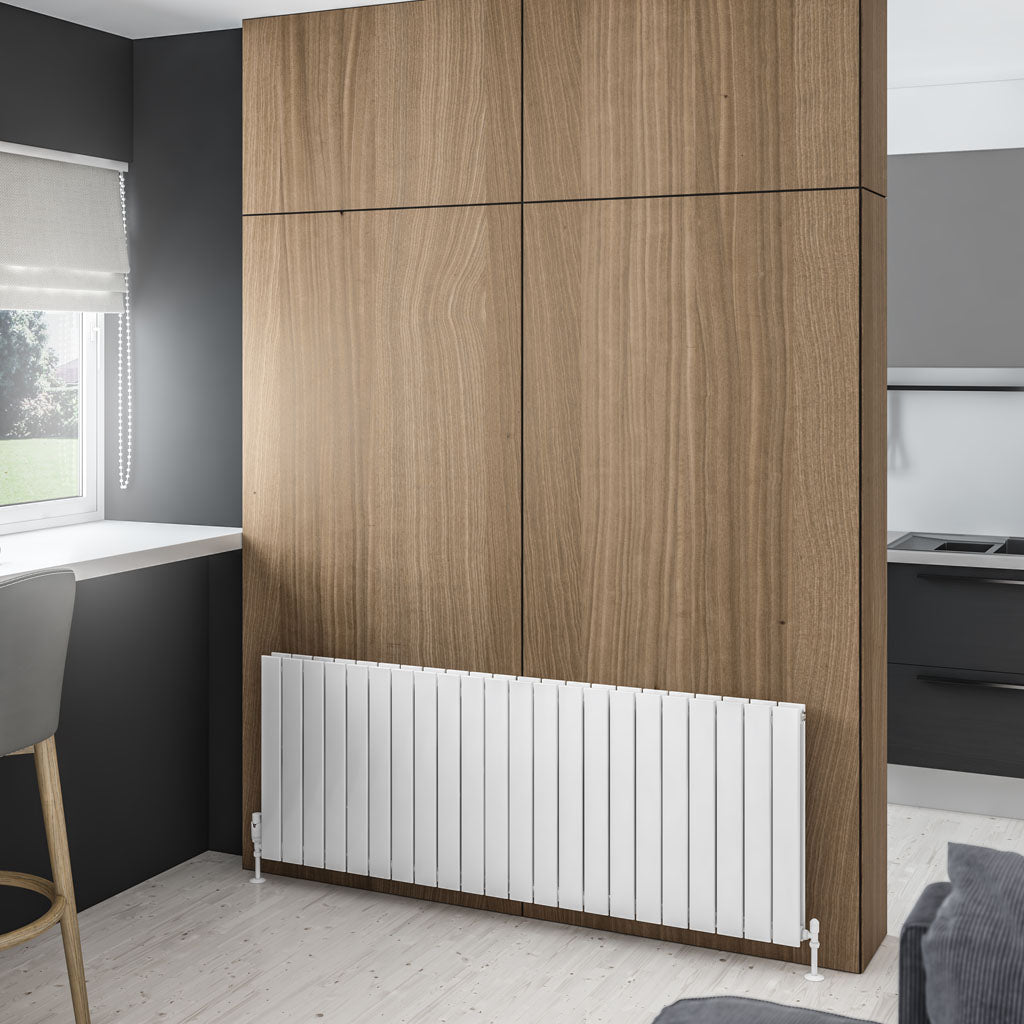 Eastbrook Addington Aluminium Radiator 600 x 1624 mm Type 20 - Glans Wit