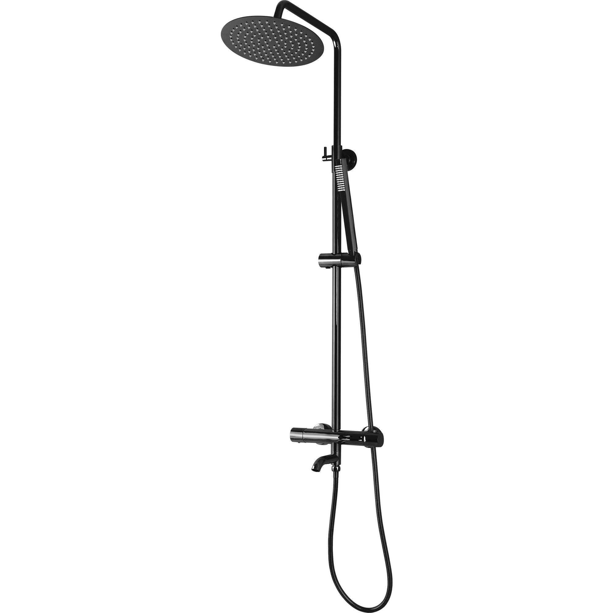 Doucheset REA Lungo Black Metallic Met Thermostaat