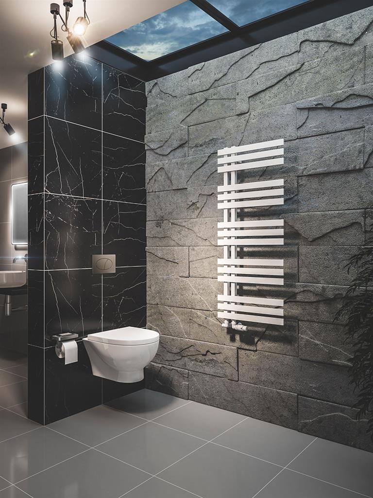 Eastbrook Hurley handdoekradiator 50x120 cm 600W Mat Wit