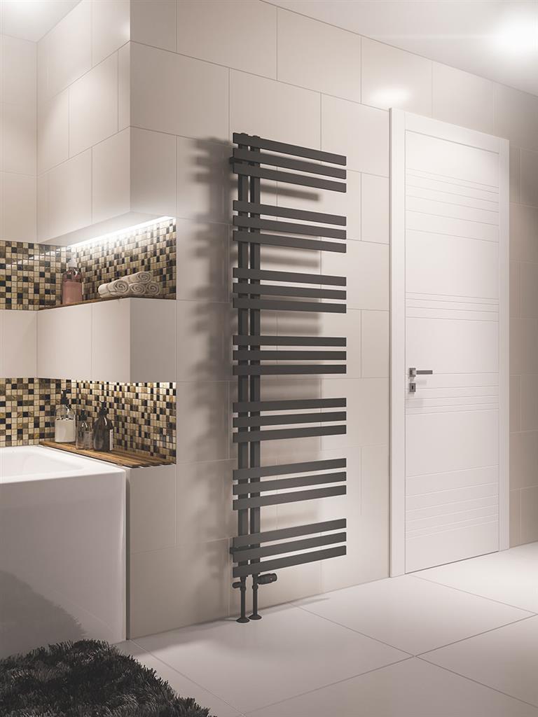 Eastbrook Hurley handdoekradiator 60x180 cm 750W Mat Antraciet