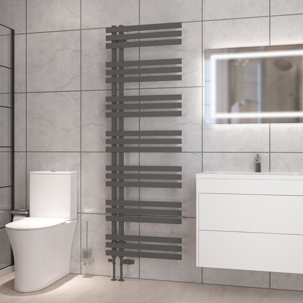 Eastbrook Hurley handdoekradiator 60x180 cm 750W Mat Antraciet