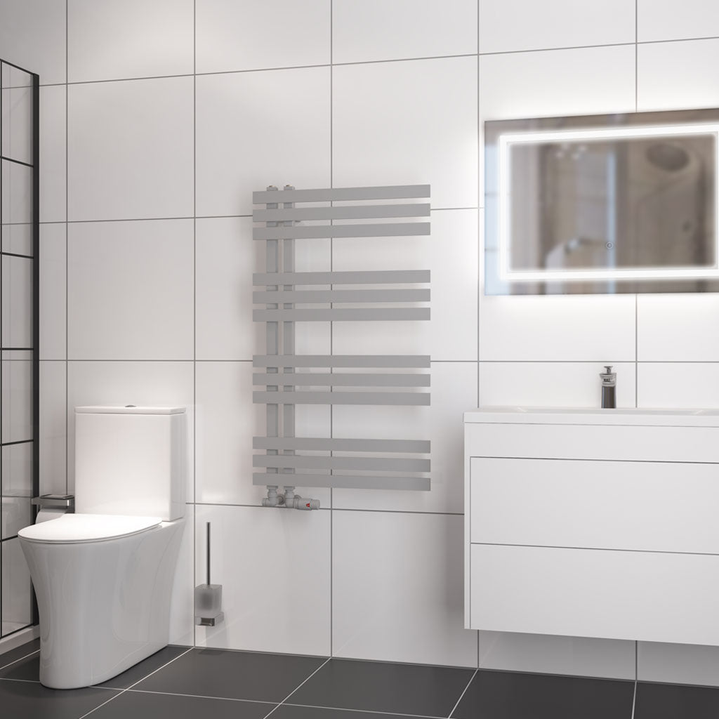 Eastbrook Hurley handdoekradiator 60x100 cm 600W Mat Grijs