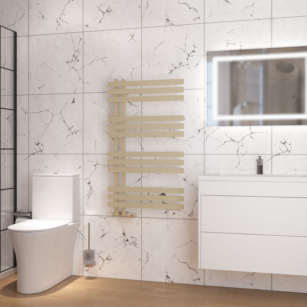 Eastbrook Hurley handdoekradiator 60x100 cm 600W Beige