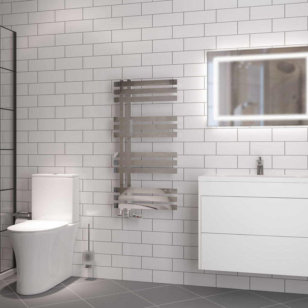 Eastbrook Hurley handdoekradiator 50x100 cm 450W Chroom