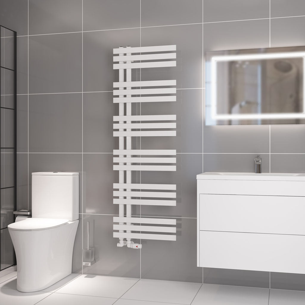 Eastbrook Hurley handdoekradiator 50x150 cm 600W Mat Wit