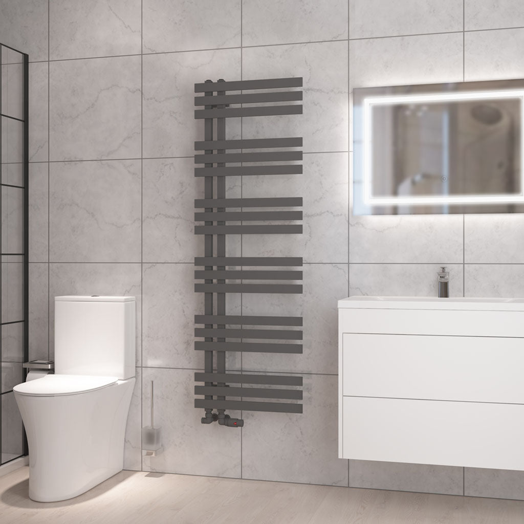 Eastbrook Hurley handdoekradiator 50x150 cm 600W Mat Antraciet