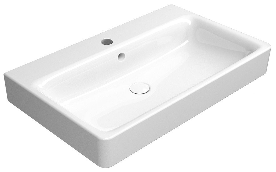 Sapho Sand Meubelwastafel 80x50x20 Cm Keramiek Wit