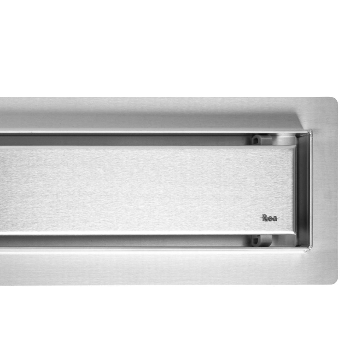 Lineaire afvoer REA Neox Superflow BRUSH Steel 80