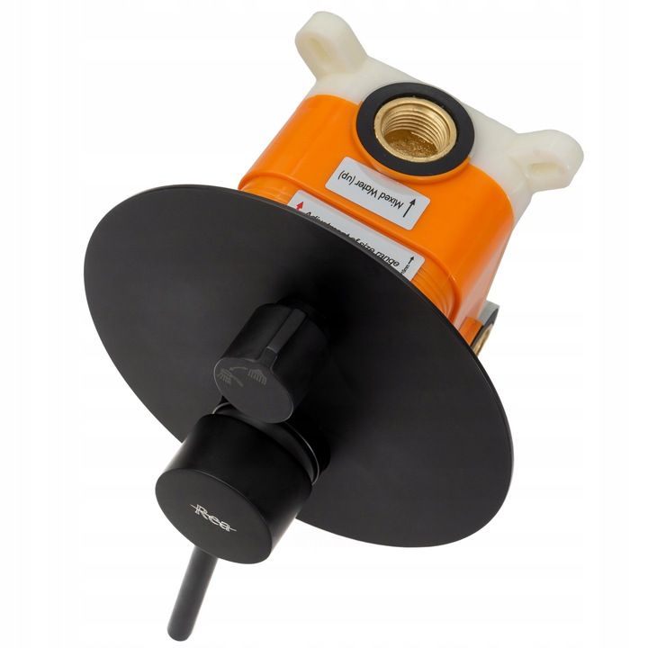 Inbouw badmengkraan Rea Lungo Black + BOX