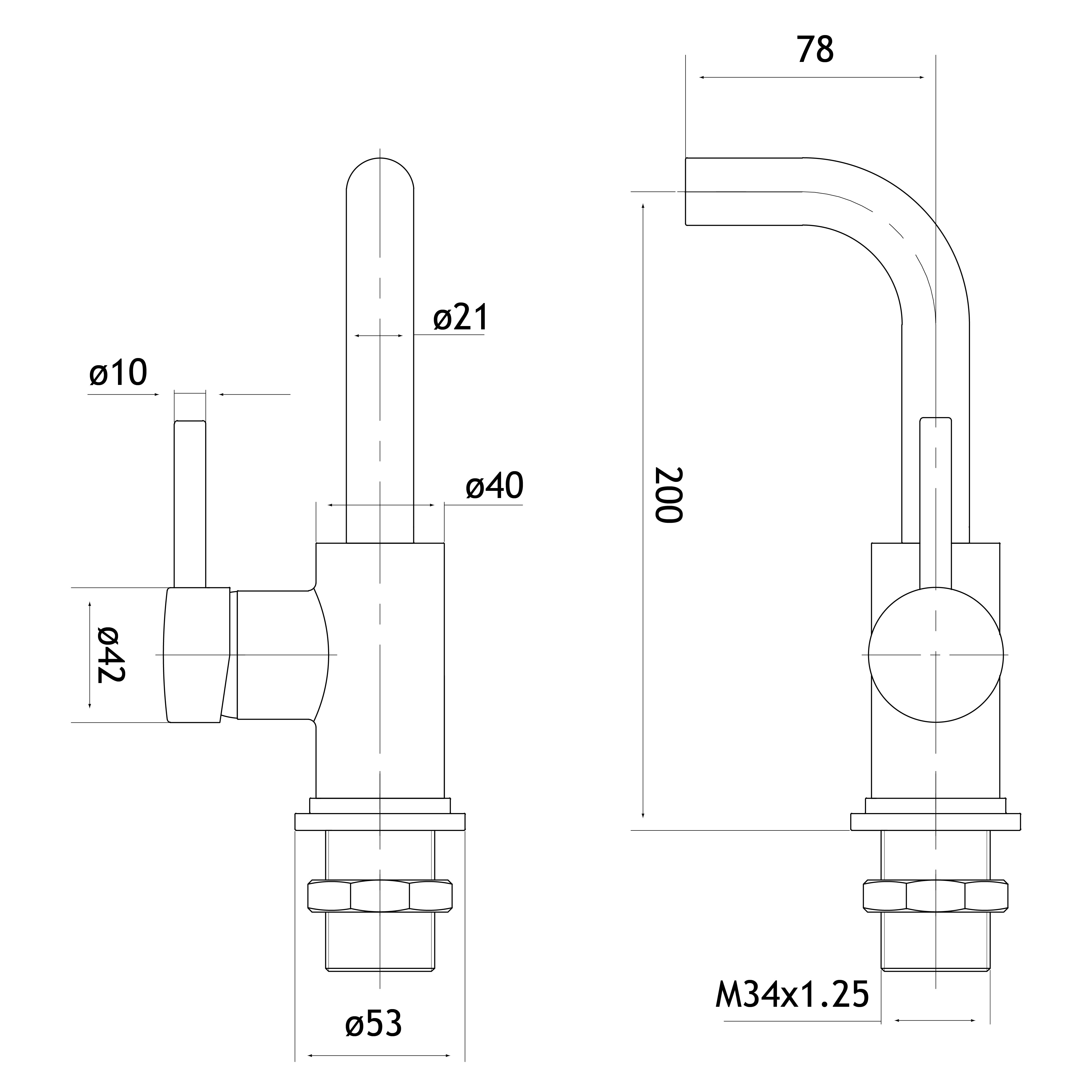 Eastbrook Meriden Wand Wastafelkraan Met Gebogen Uitloop Geborsteld Brons