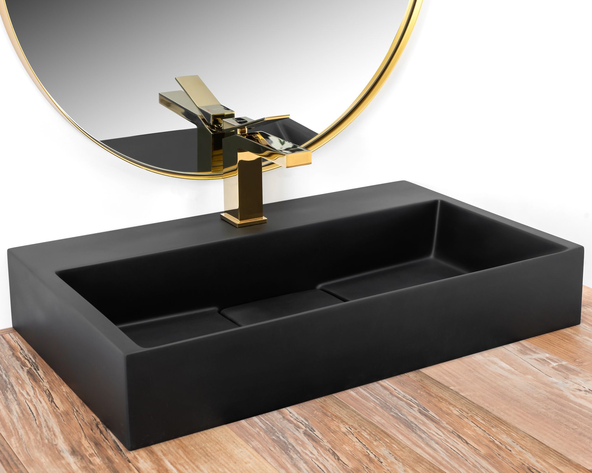 CONGLOMERAAT WASTAFEL GOYA Black MAT 60 CM