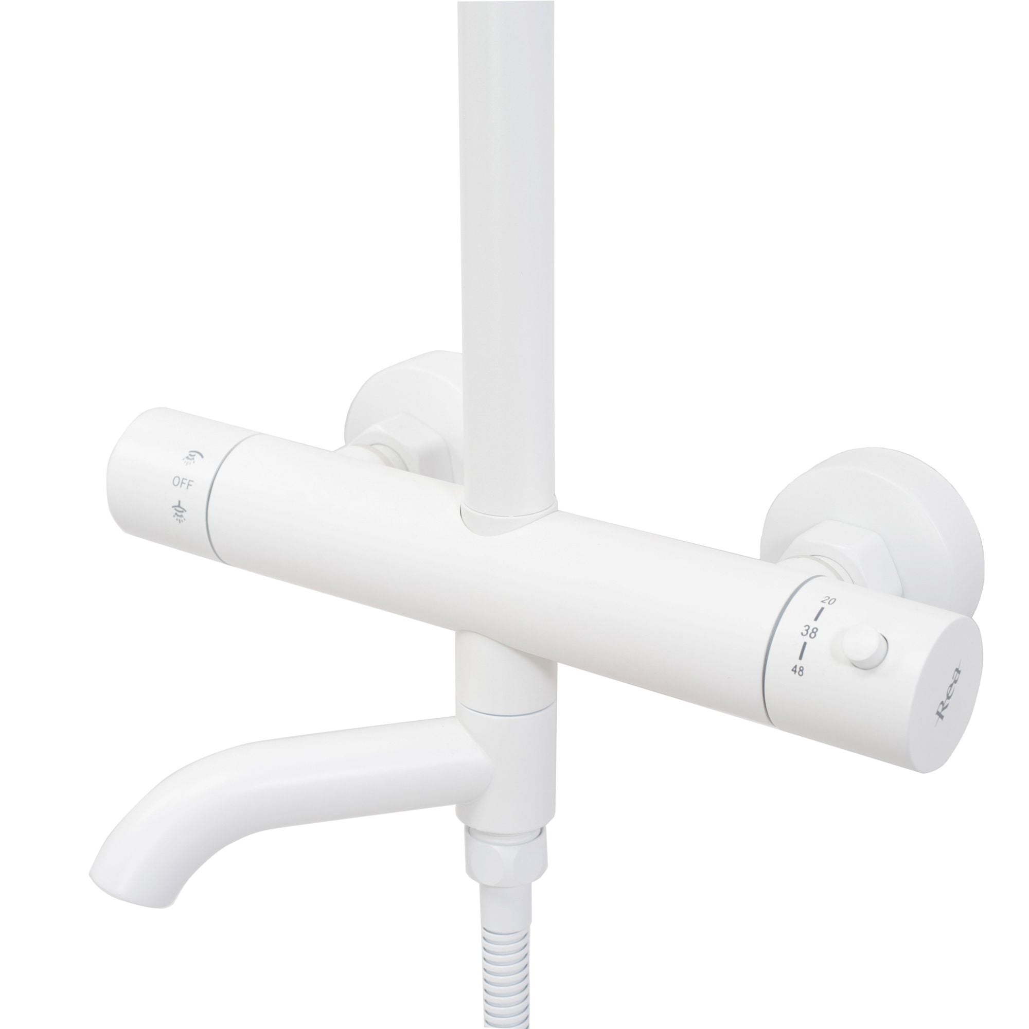 Doucheset REA Lungo White Met Thermostaat