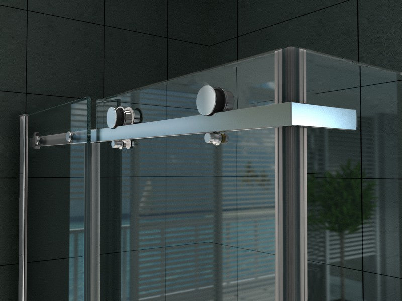 Aloni CR Douchecabine Schuifdeur 120x80 Chroom detailfoto 1