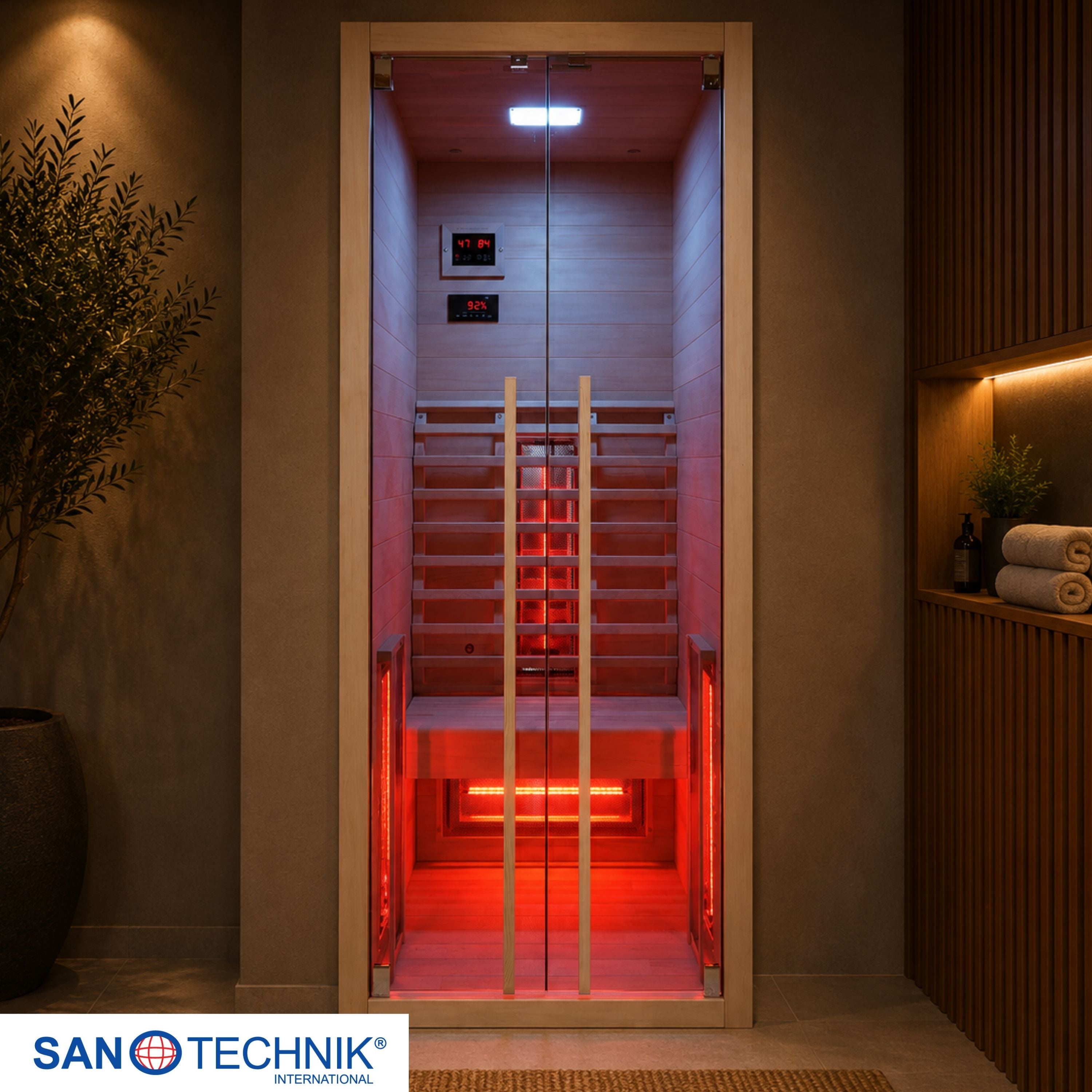 Sanotechnik Ruby 1 Infraroodcabine voor 1 persoon 90x100x195 cm