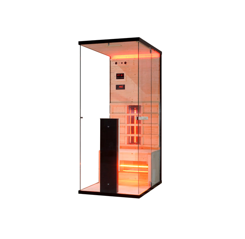 Infrarood sauna voor 1 persoon Billund 110x80x190cm 1350 Watt