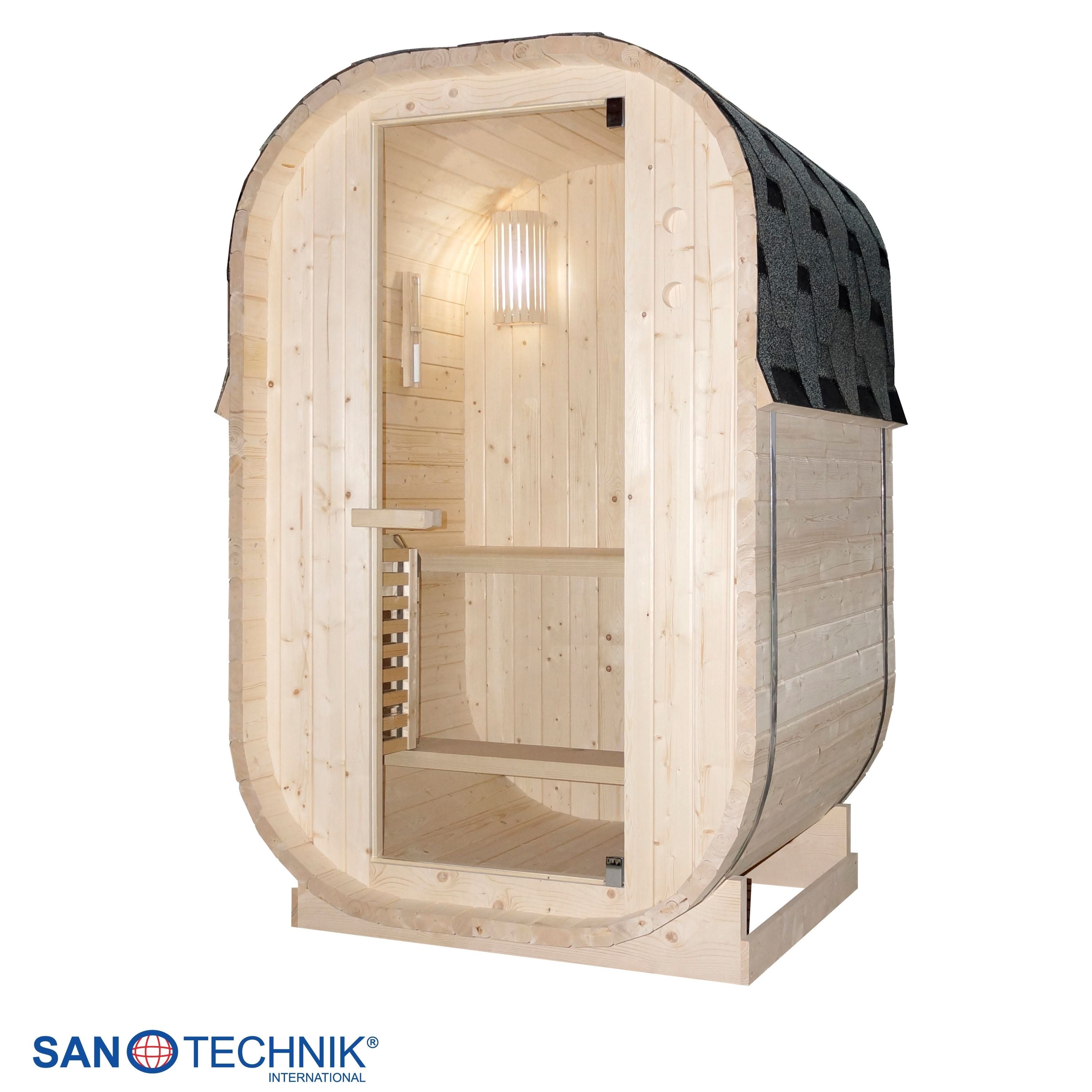 Sanotechnik Lindholm Buitensauna voor 2 personen 130x120x195 cm