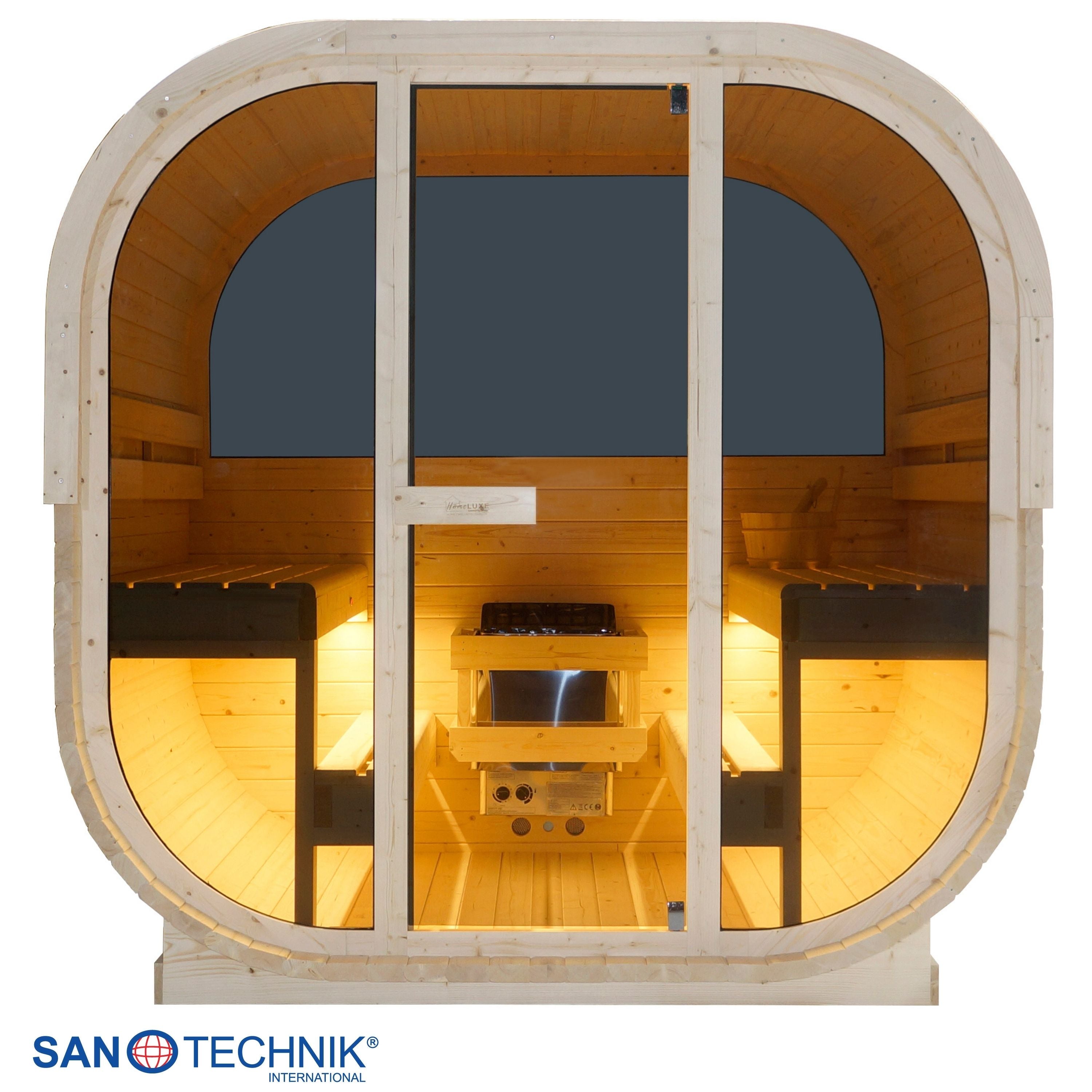Sanotechnik Hanko Buitensauna voor 6 personen 210x180x210 cm