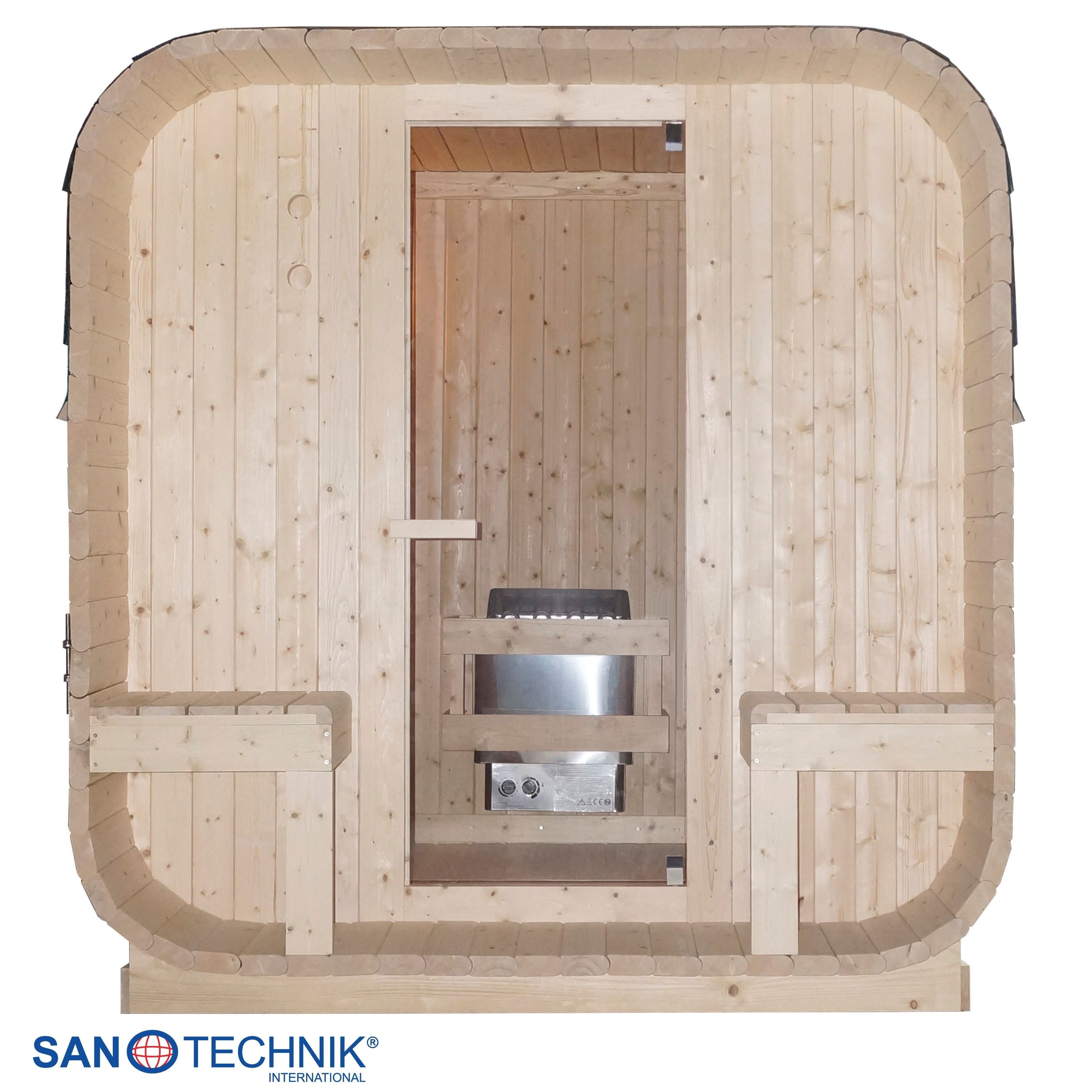 Sanotechnik Göteborg Buitensauna voor 4 personen 190x220x195 cm