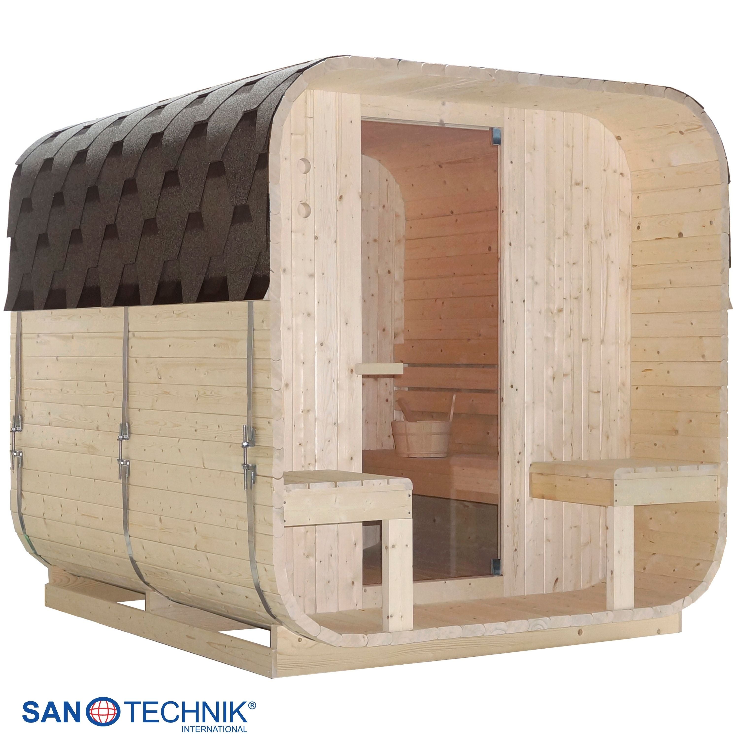 Sanotechnik Göteborg Buitensauna voor 4 personen 190x220x195 cm