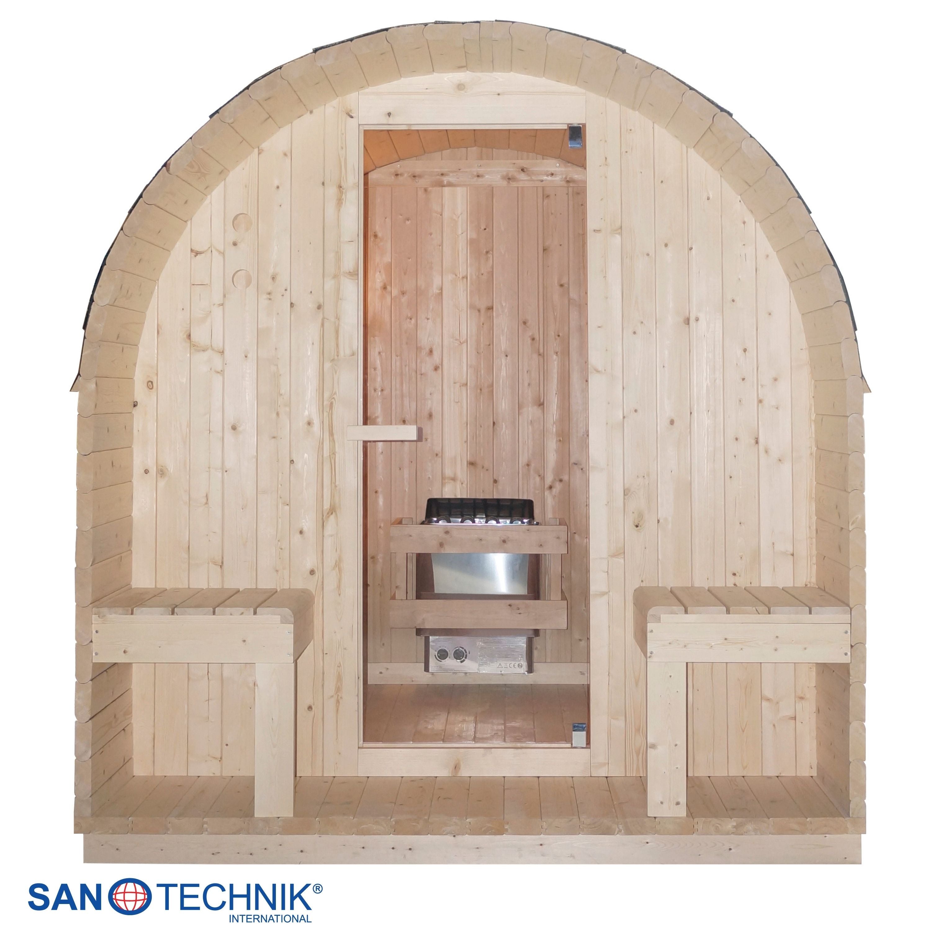 Sanotechnik Island XL Buitensauna voor 4 personen 190x220x200 cm