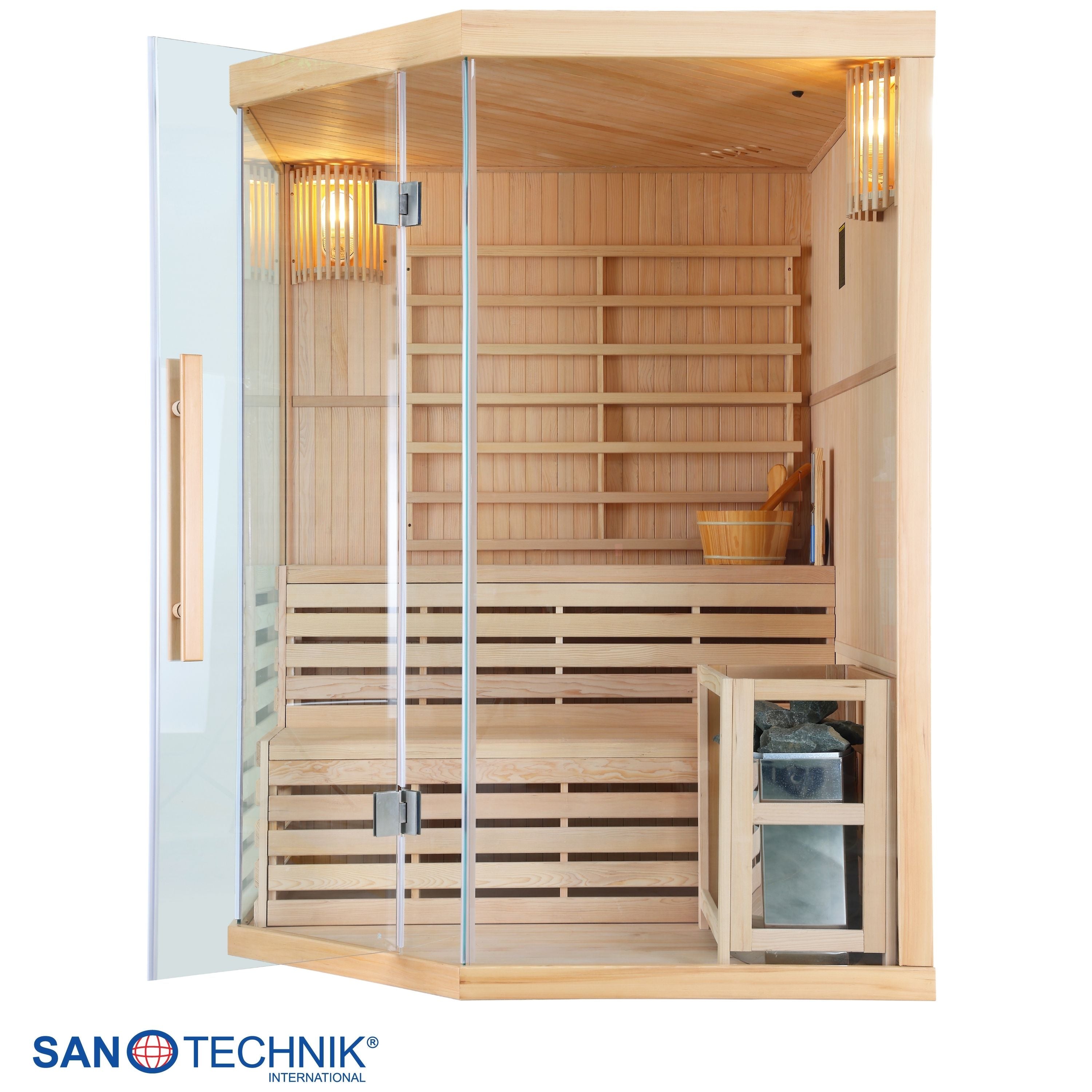 Sanotechnik Tallinn Finse Sauna voor 3 personen 150x150x200 cm