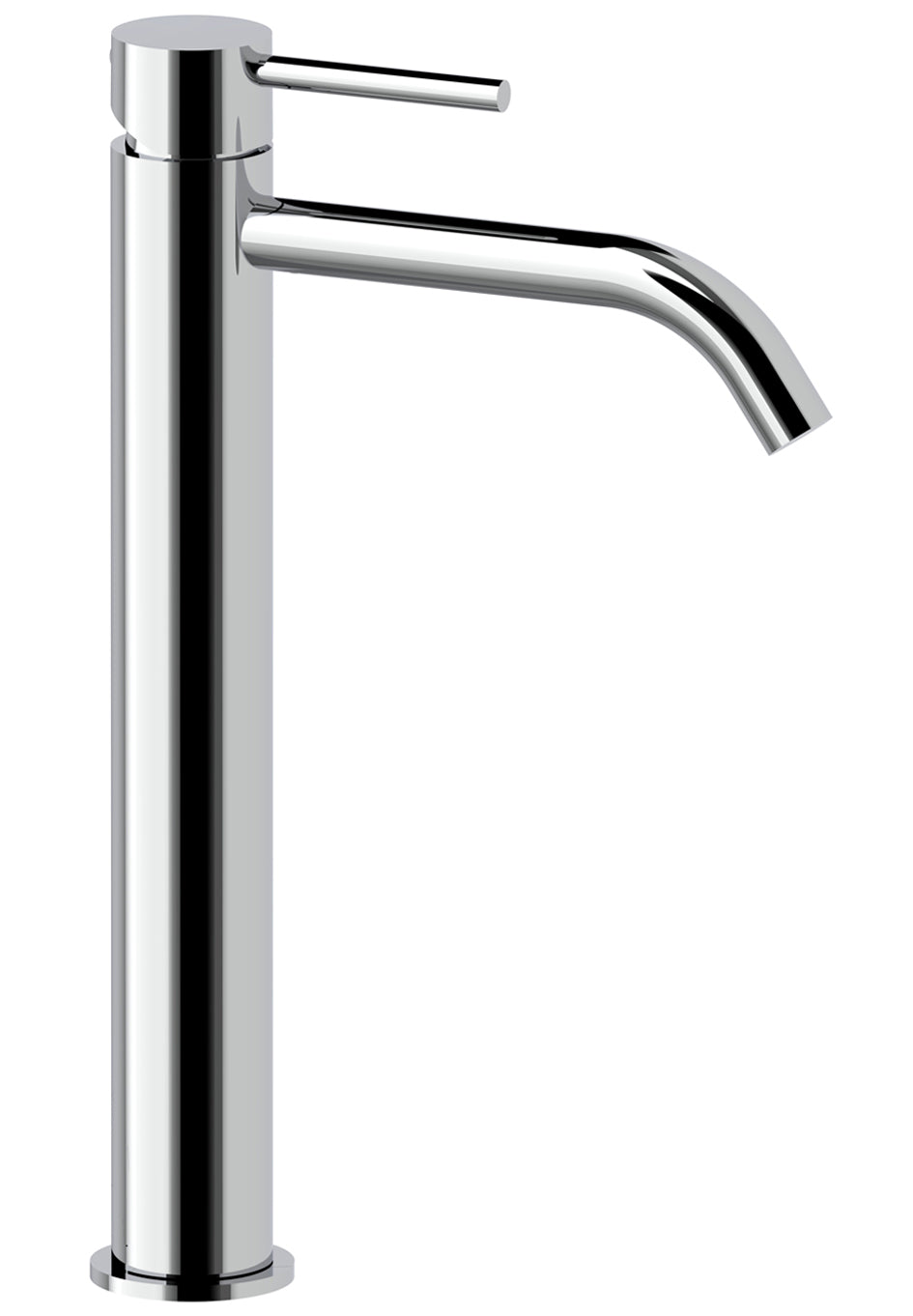 Paffoni Light Hoge Wastafelkraan Met Clic-Clac Afvoerplug Chroom