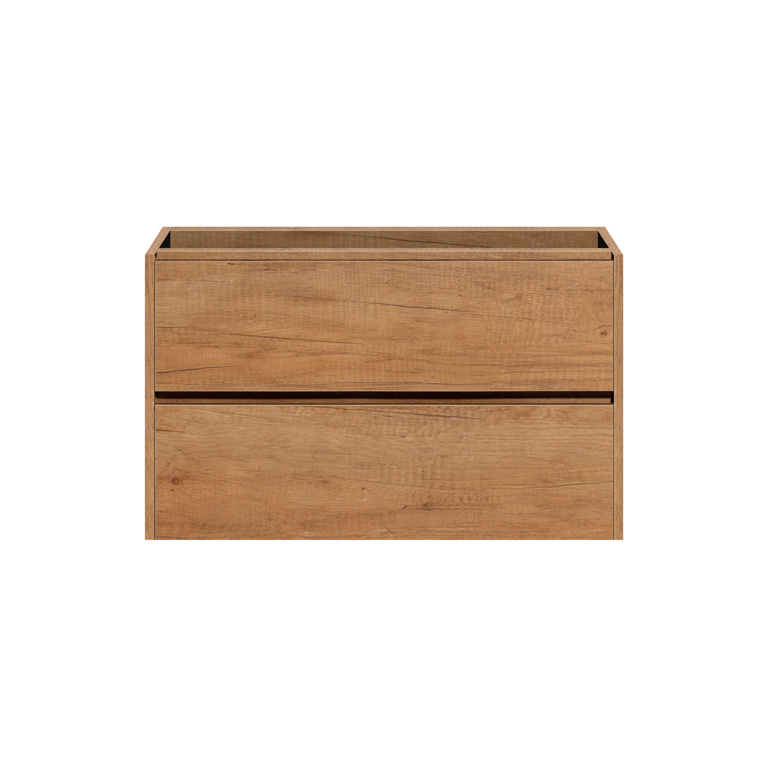 Luzi Wastafel Onderkast Boedapest 80x46 2 Laden Softclose Diverse Kleuren