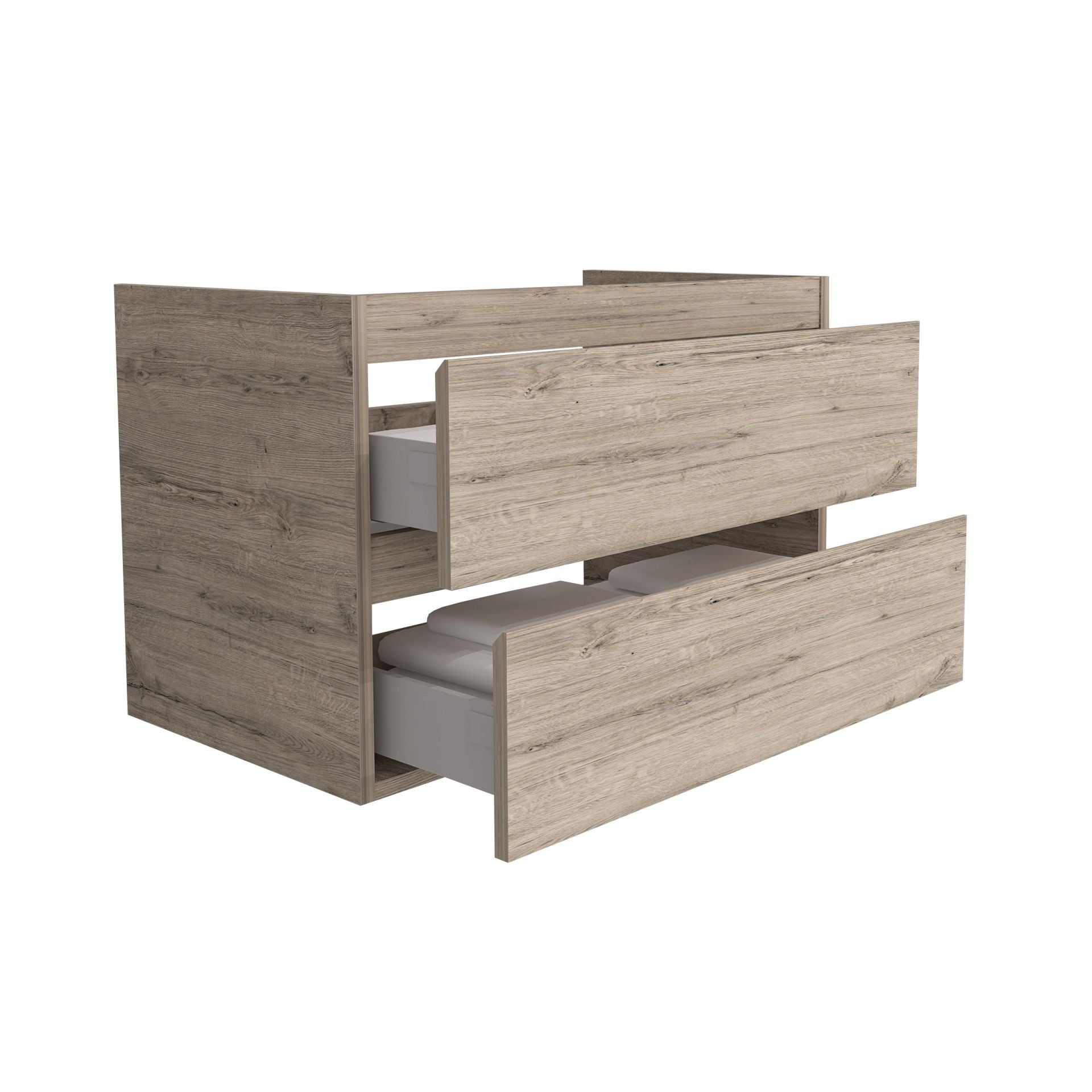 Badmeubel Wastafelkast Sally 80 x 45 2 softclose laden zonder greep
