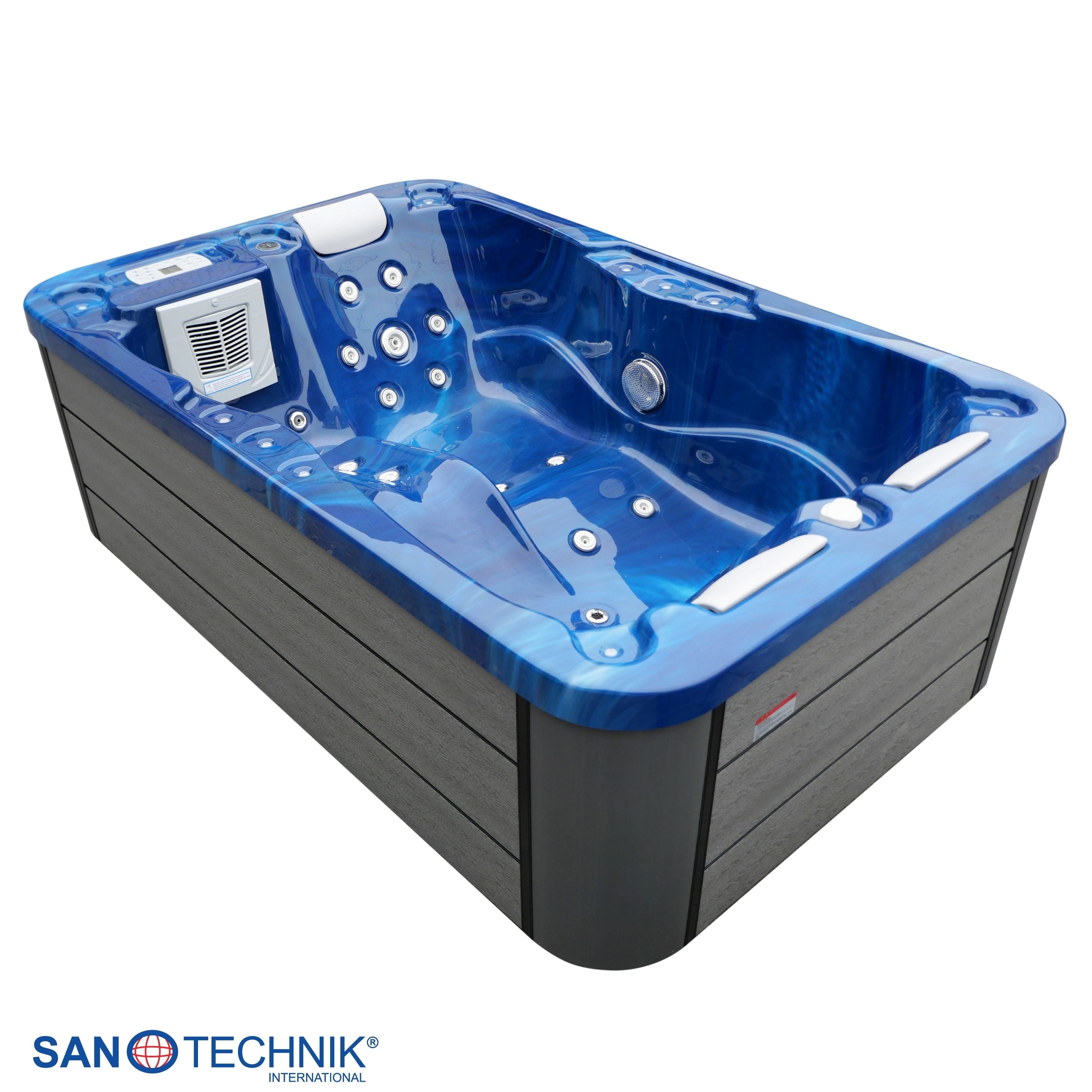 Whirlpool buitenbad 205x130x70cm Sanotechnik Modena 3-persoons