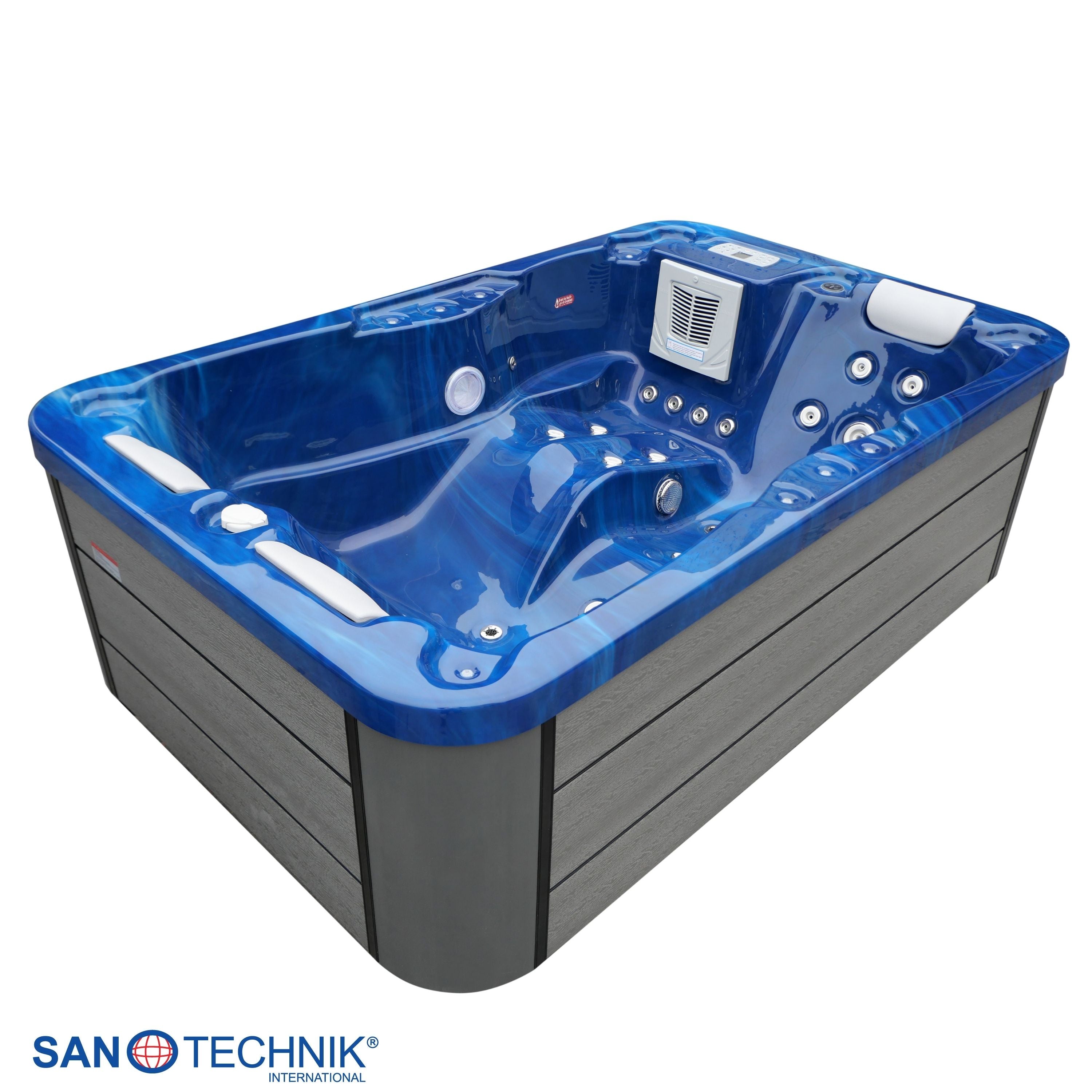 Whirlpool buitenbad 205x130x70cm Sanotechnik Modena 3-persoons