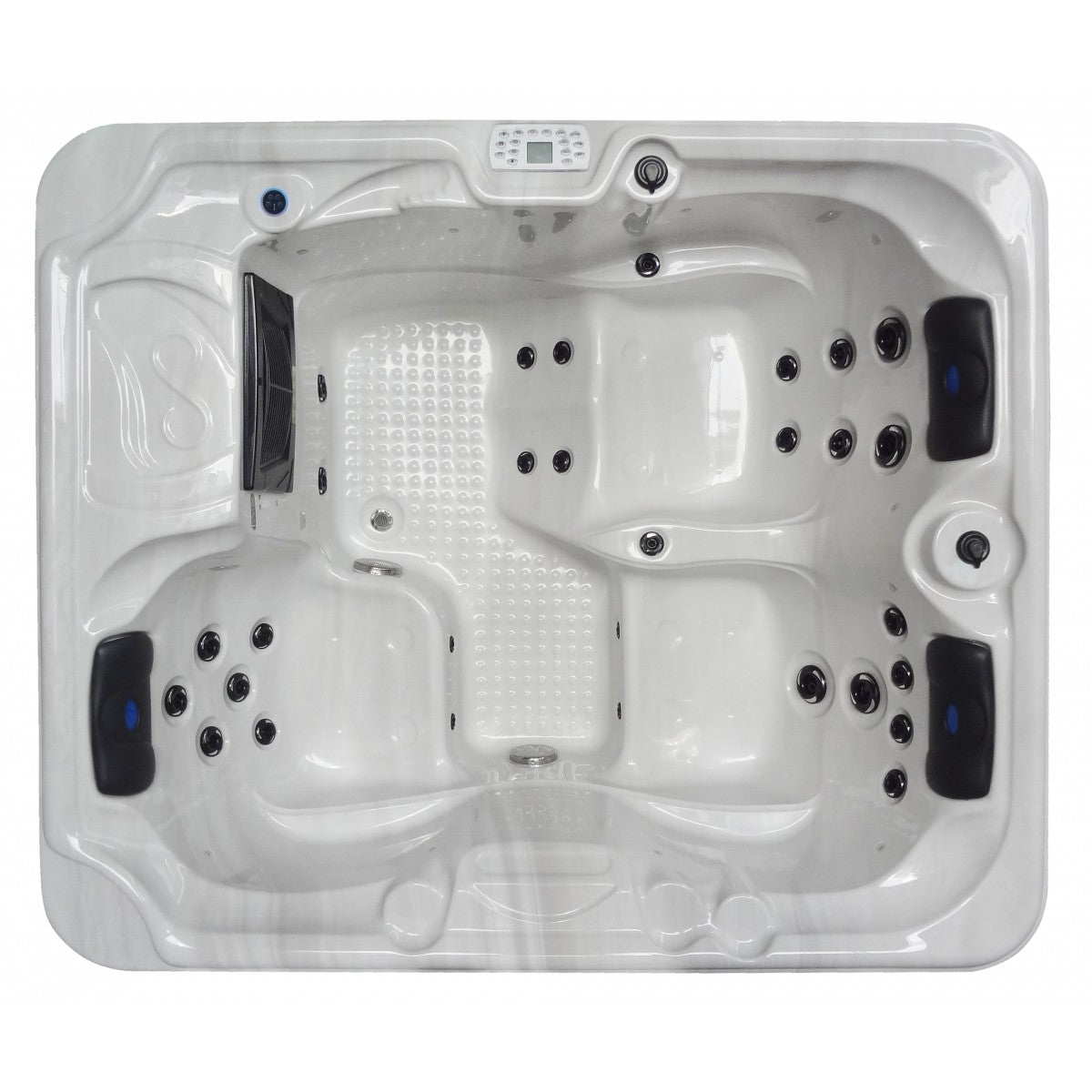 Sanotechnik Oasis Outdoor Whirlpool Wit 210x175x90 cm