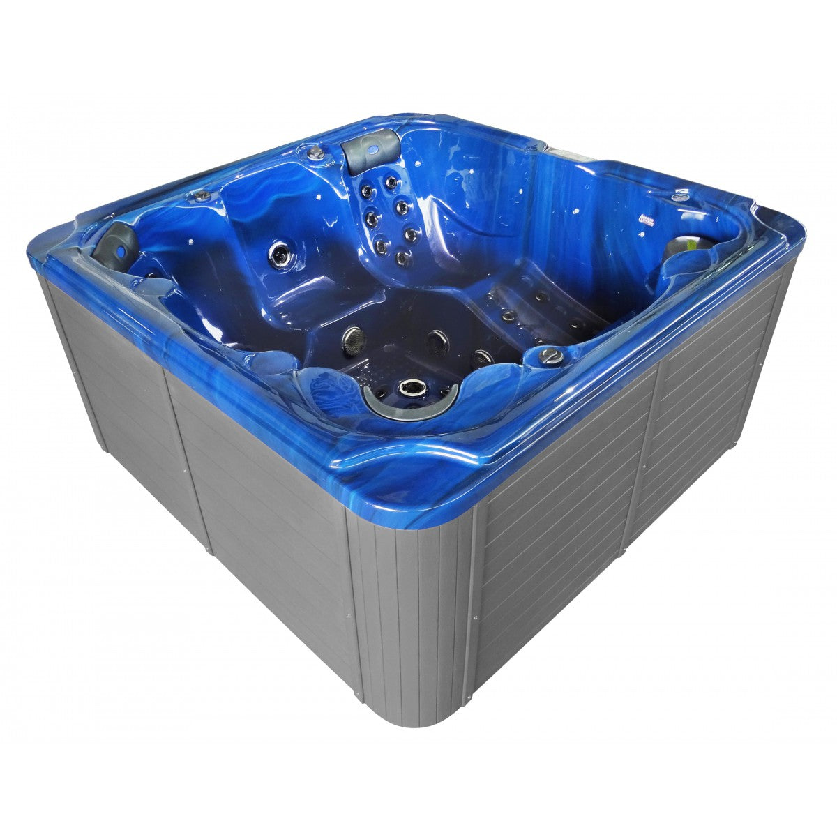 Sanotechnik Oasis Maxi Outdoor Whirlpool Blau 210x210x95 cm