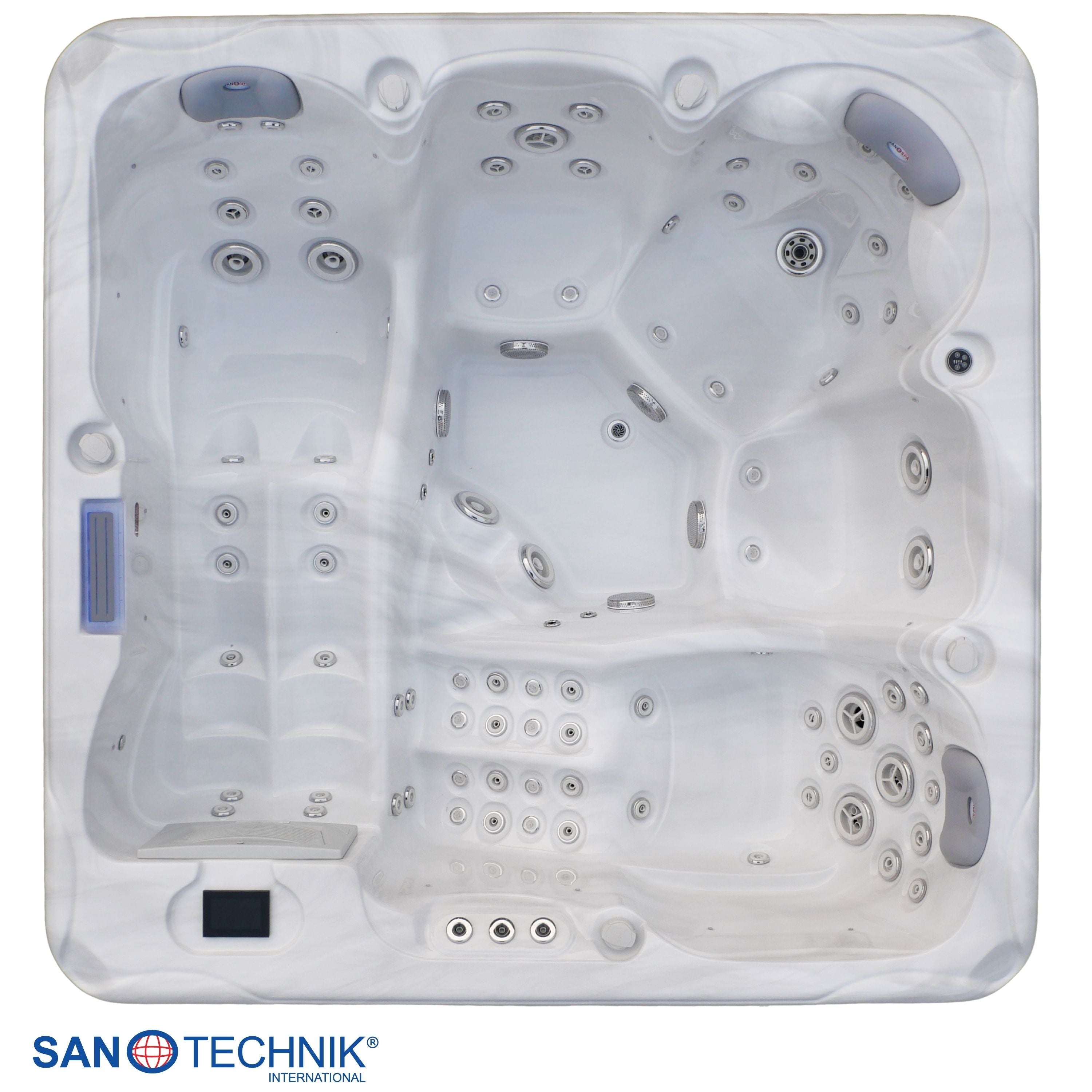 Sanotechnik Hawai Outdoor Whirlpool Wit 220x220x95 cm